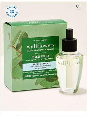 Eucalyptus+Spearmint B&BW, 2-Pack
Wallflowers Home Fragrance Refills, NEW in BOX
